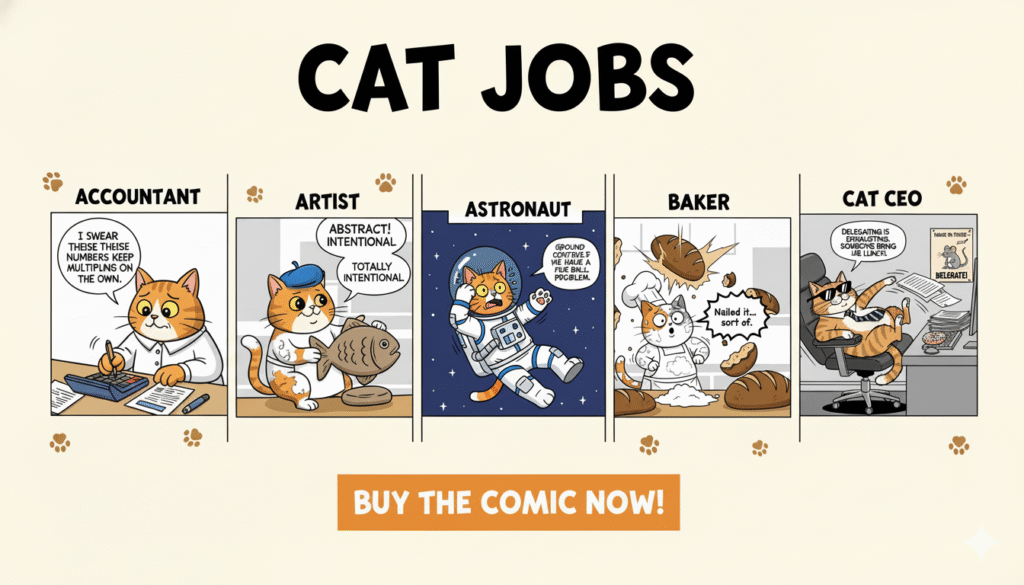 Cat Job – Digital Comic for Cat Fans cat job buy now 2