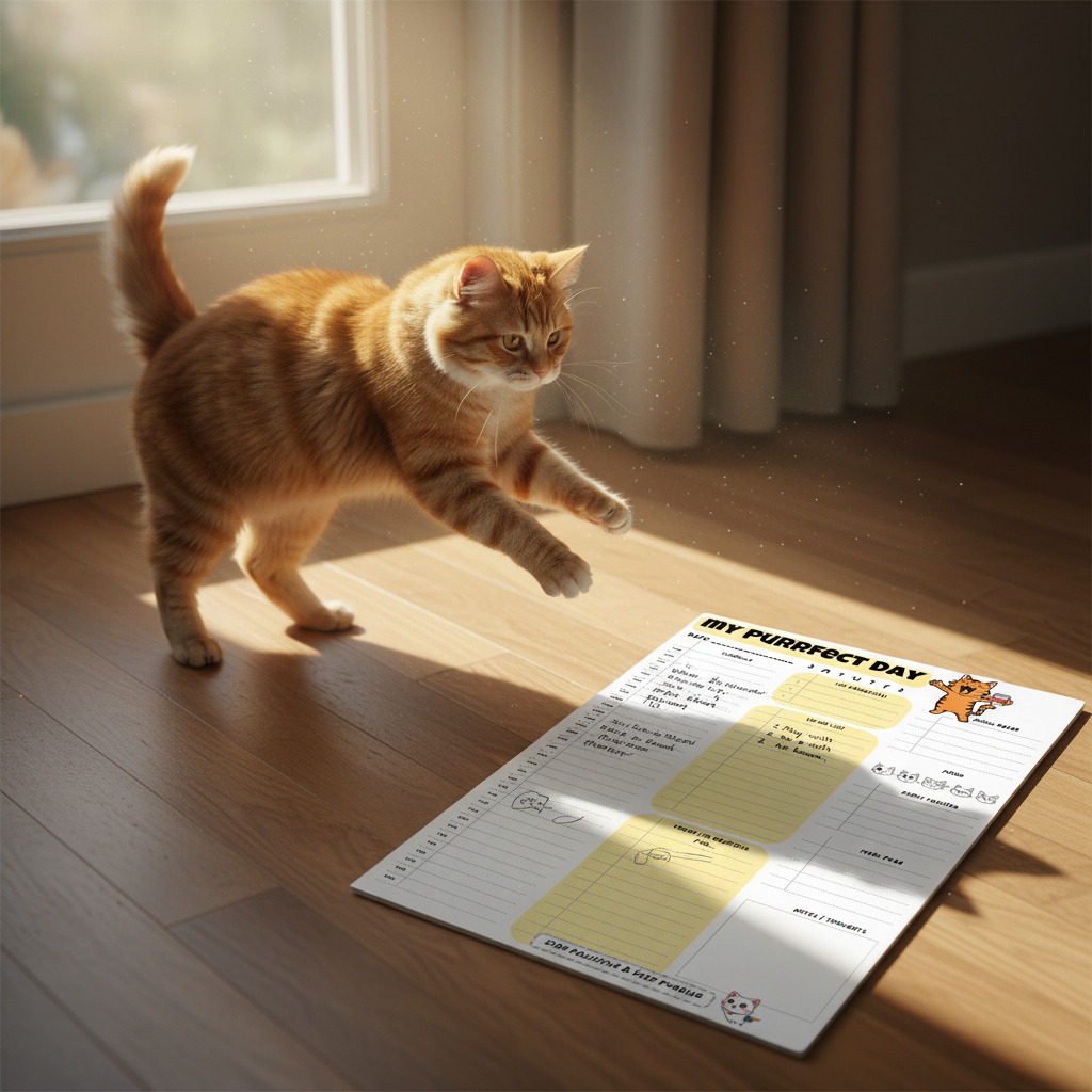Boost Your Productivity the Cat Way: Fun & Cute Planning Hacks happy planner cat 2 1
