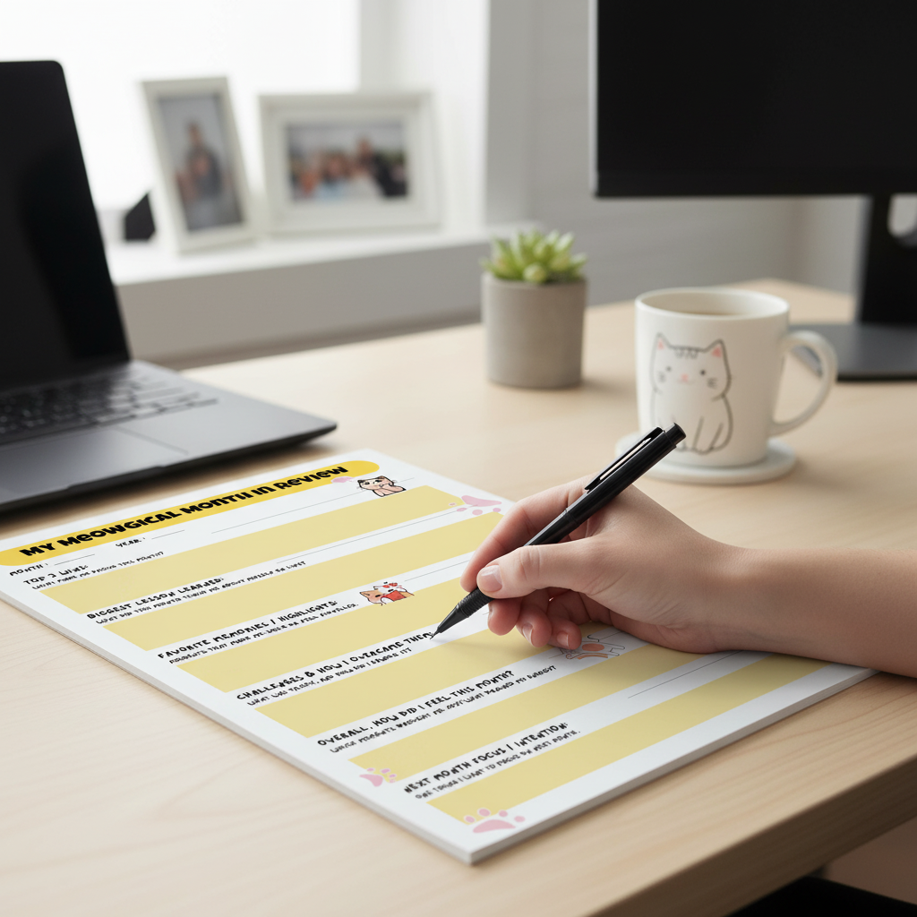 New Year, Cat-Approved You: Plan Your 2026 Goals with Fun sample reflection 2
