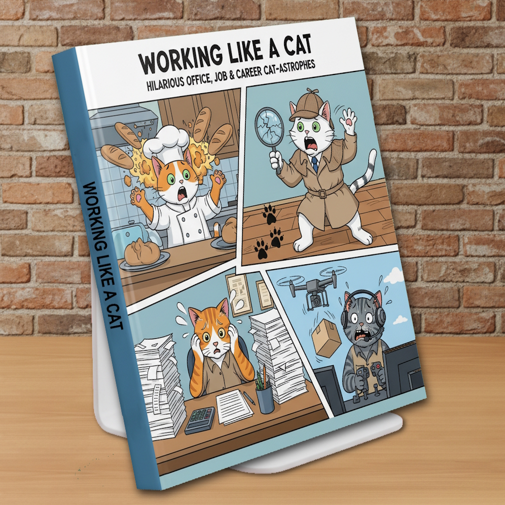 Make Holiday Planning Fun: Cat-Inspired Checklists & Meal Planners working like a cat mockup 2